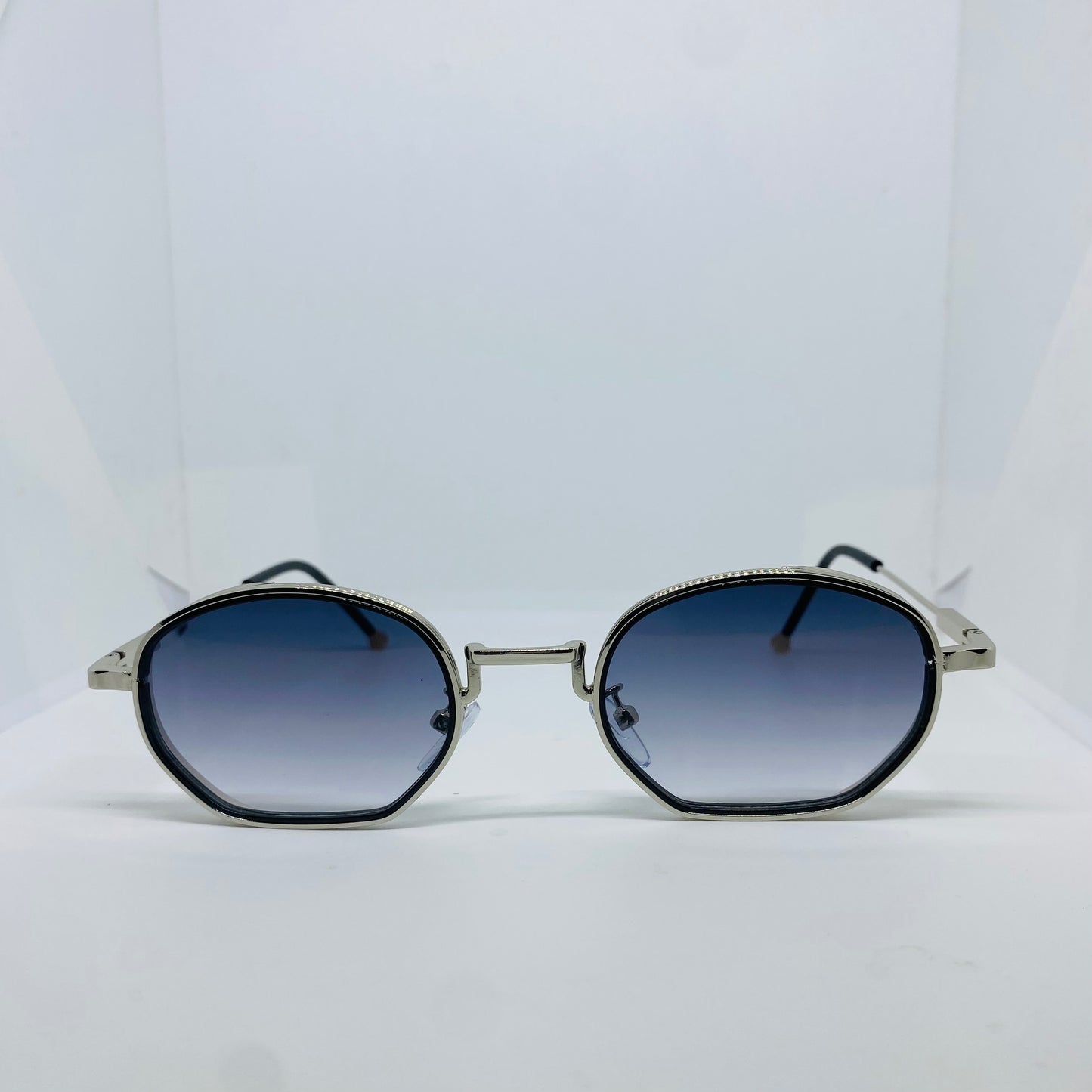 SILVER WITH BLUE