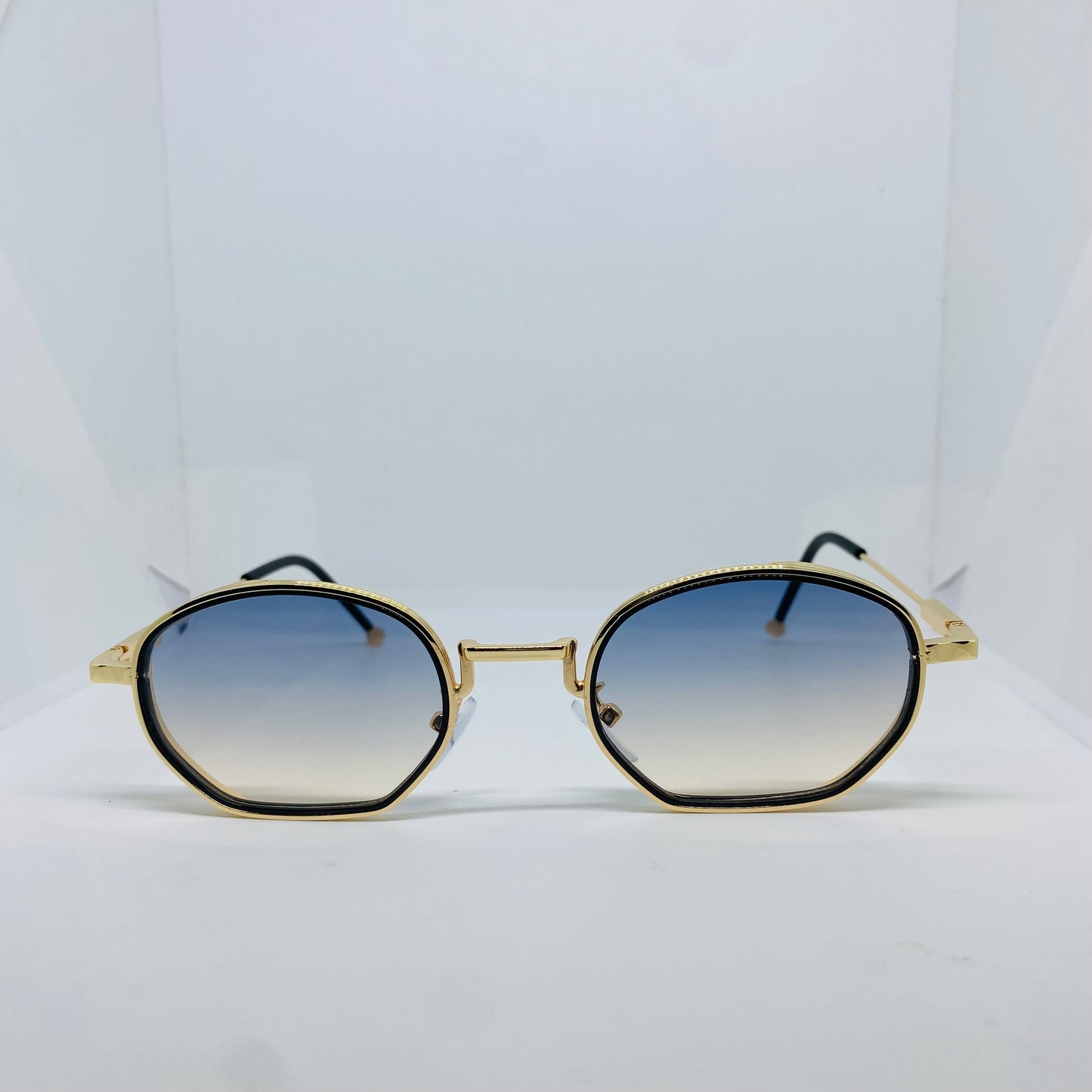 GOLD WITH BLUE