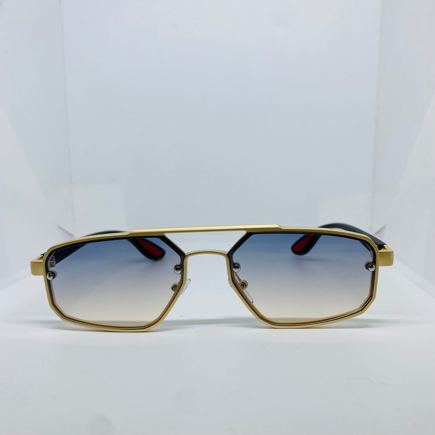 GOLD WITH BLUE