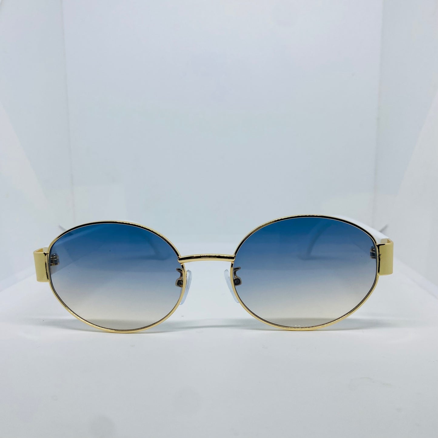 GOLD WITH BLUE