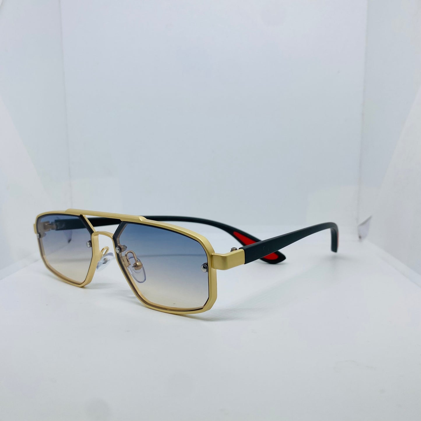 GOLD WITH BLUE