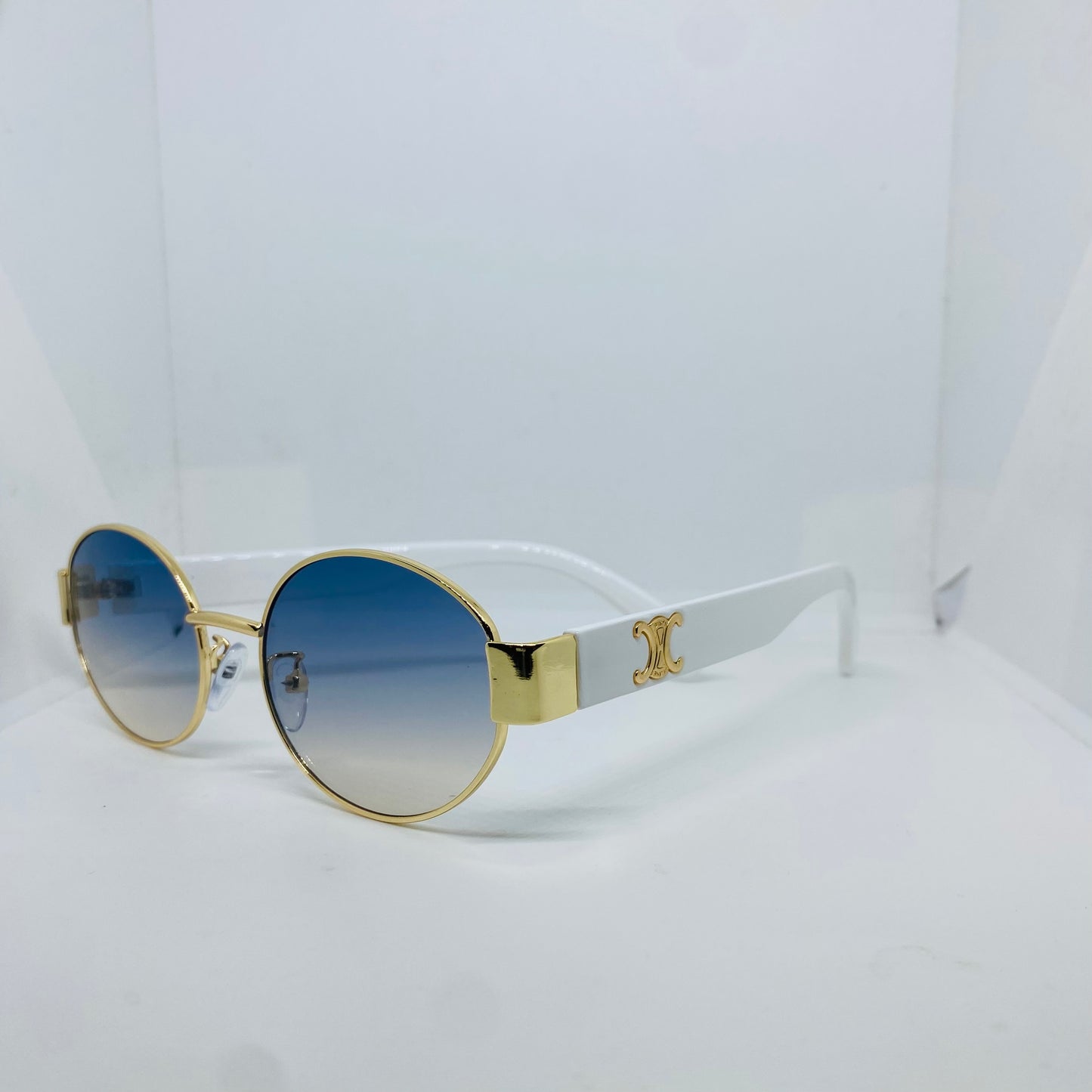 GOLD WITH BLUE