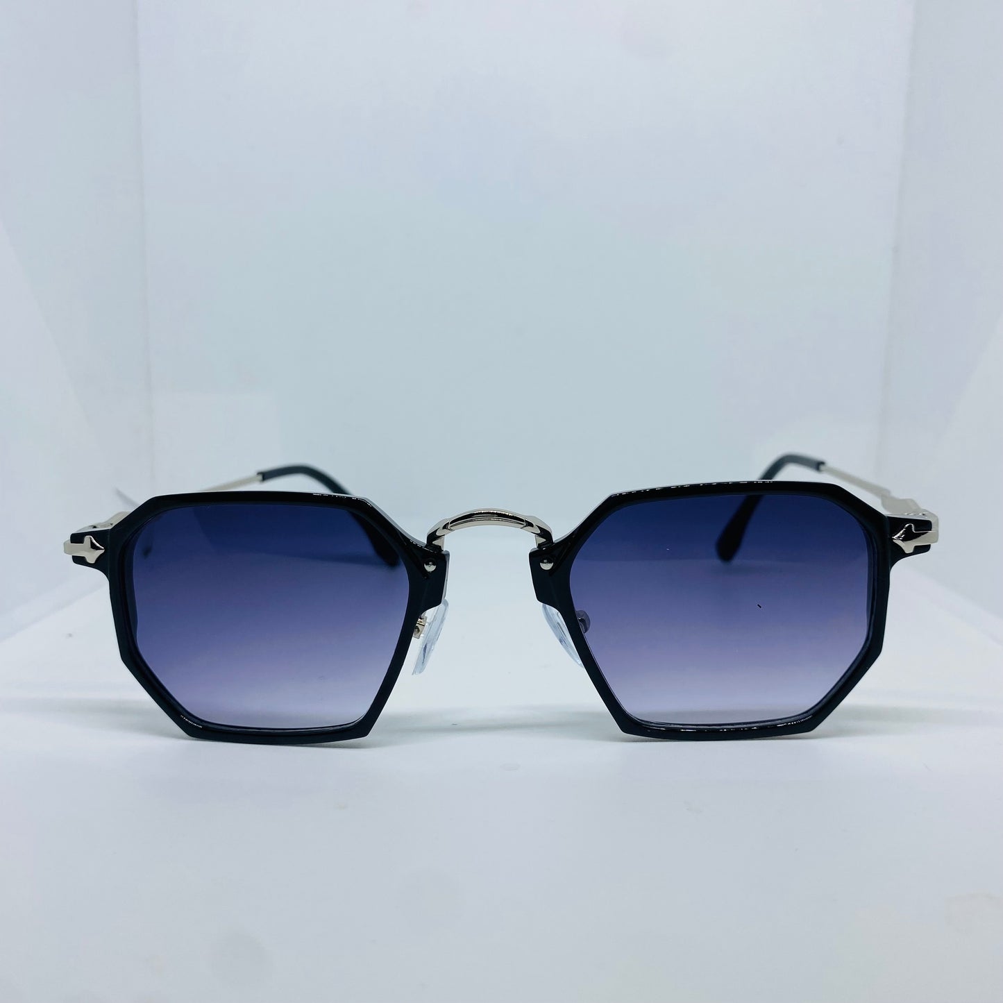 SILVER WITH BLUE