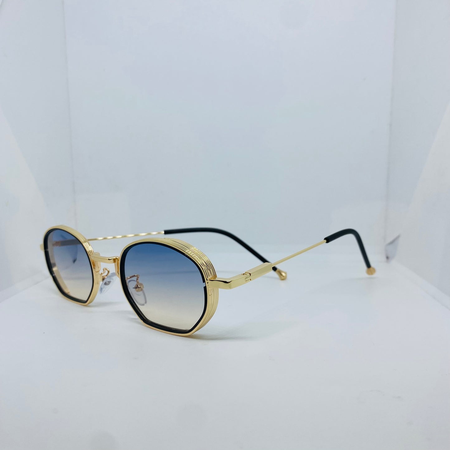 GOLD WITH BLUE