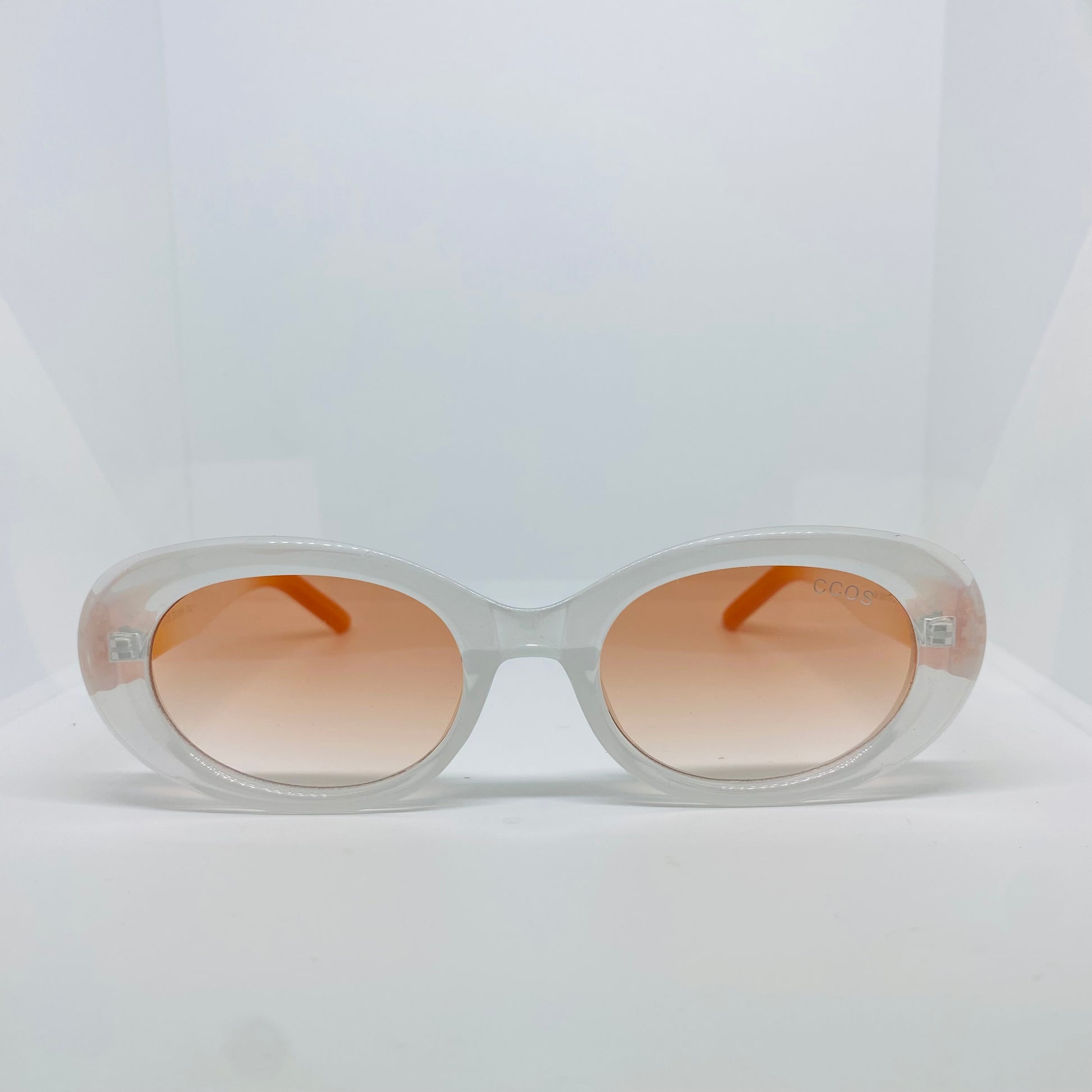 WHITE WITH ORANGE 