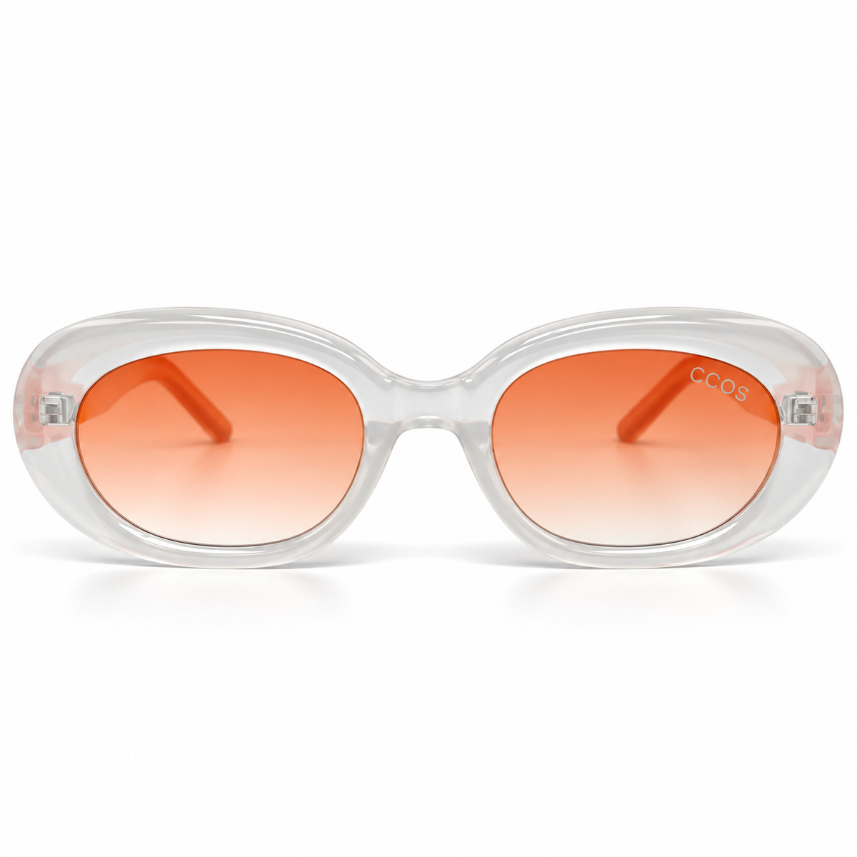 WHITE WITH ORANGE