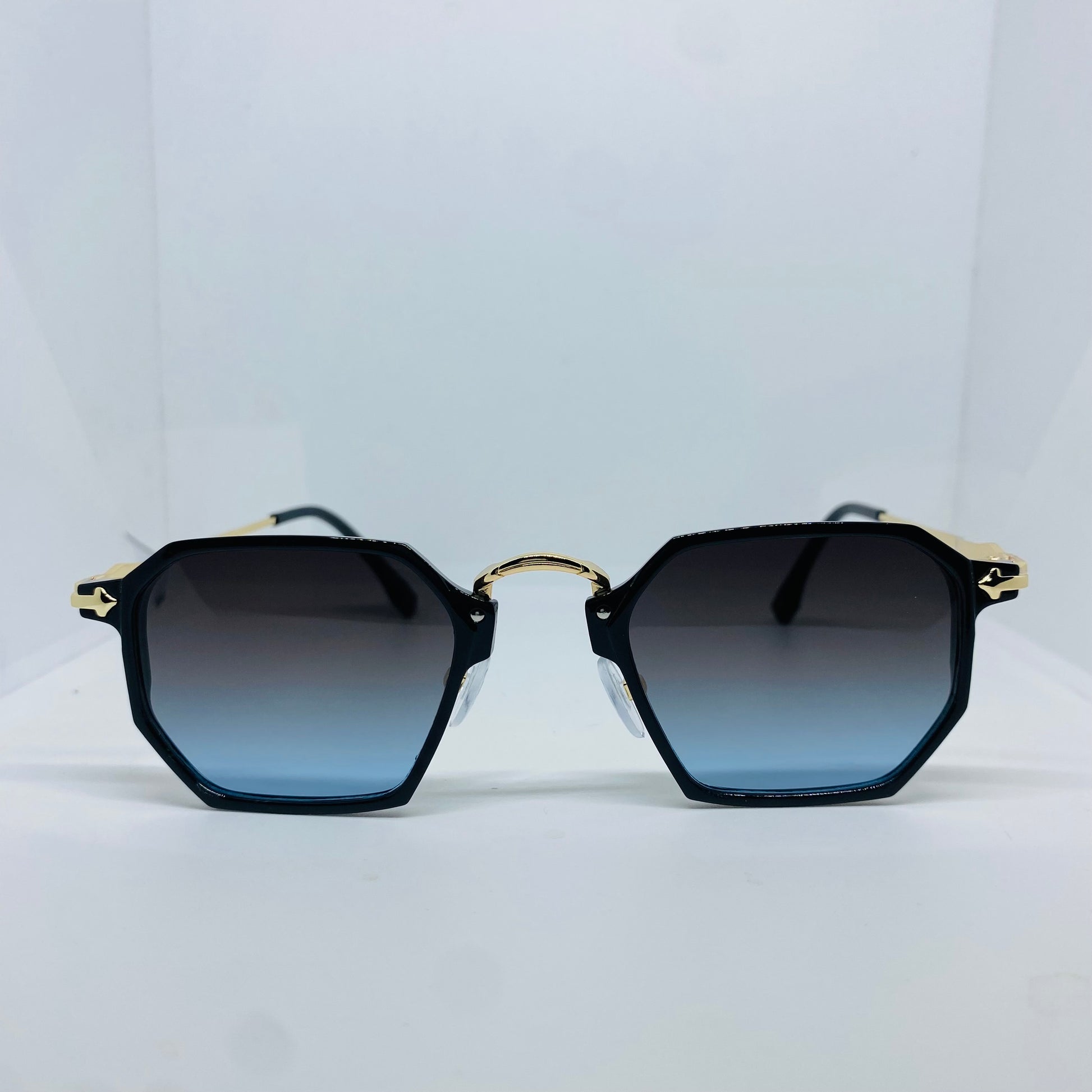 GOLD WITH BLUE