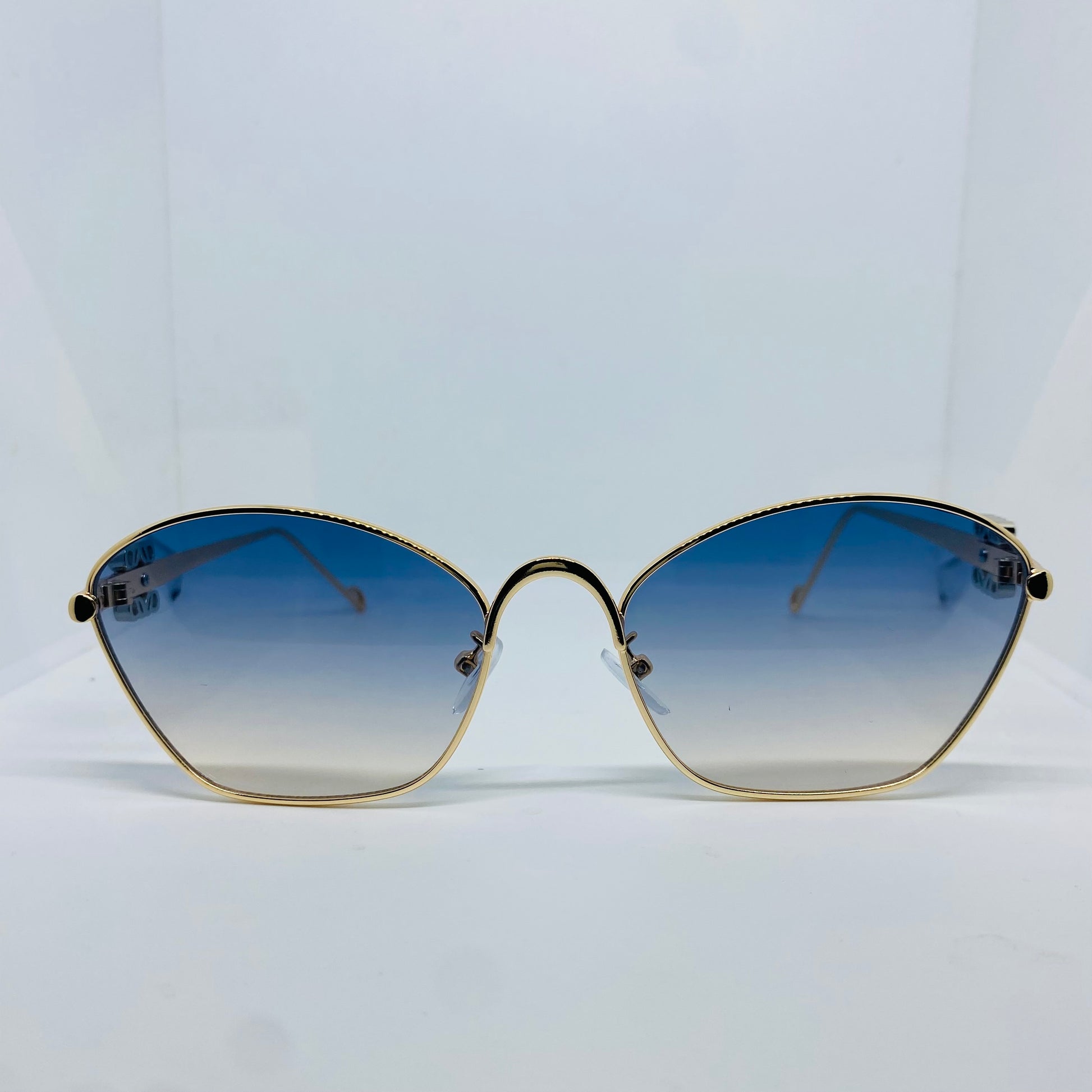 GOLD WITH BLUE