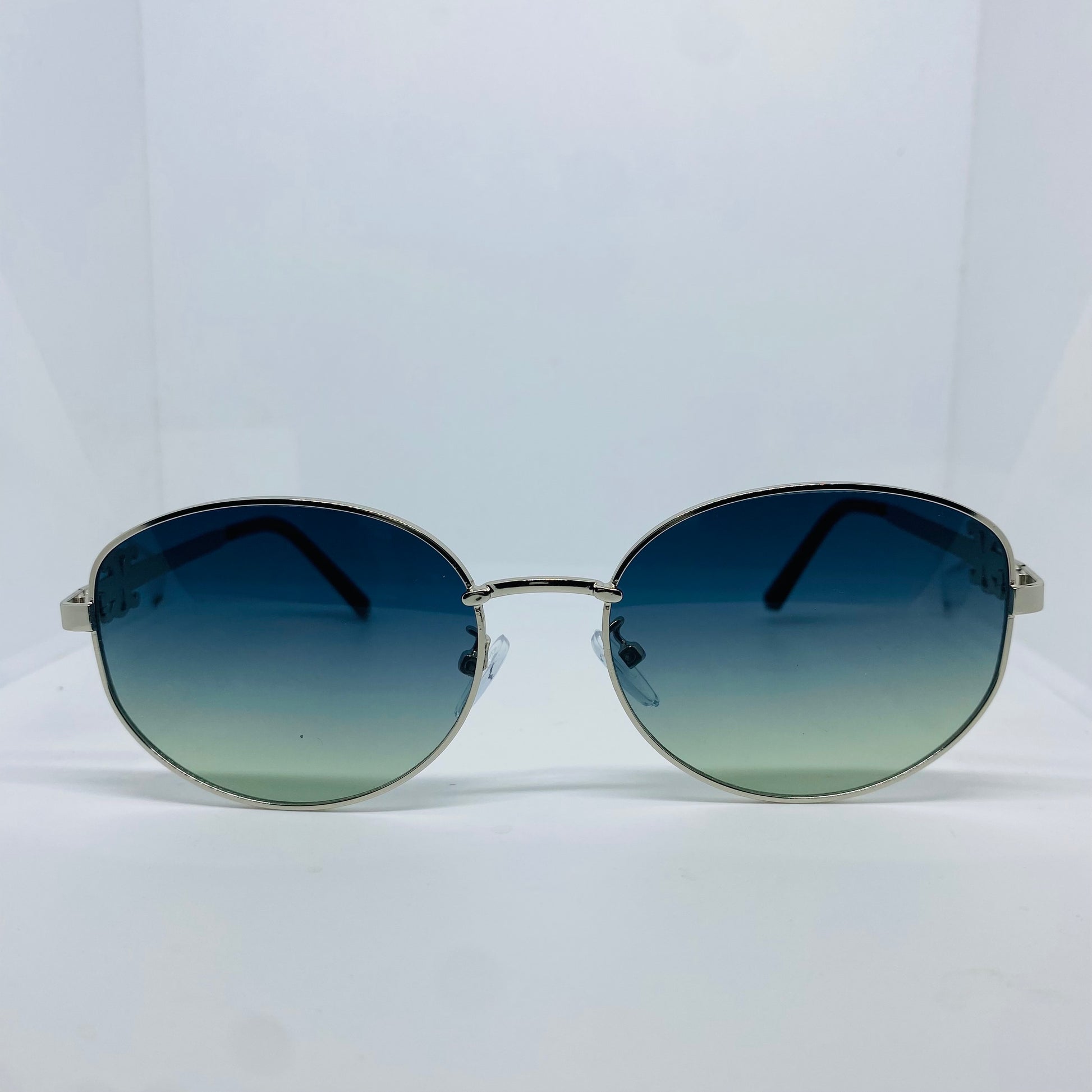SILVER WITH BLUE