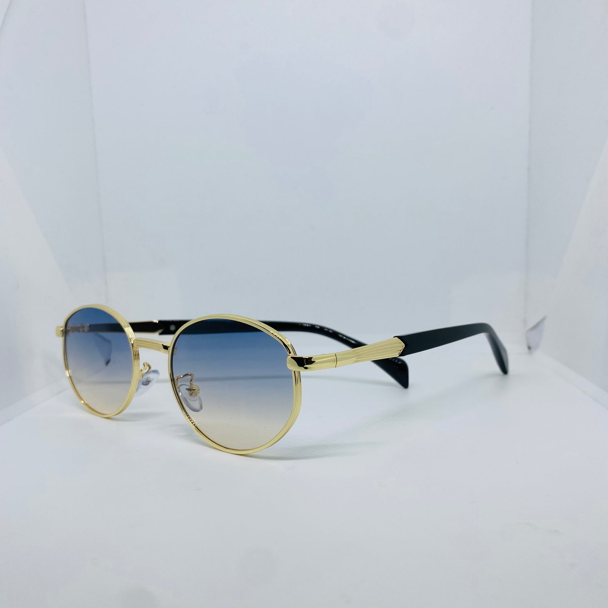 GOLD WITH BLUE