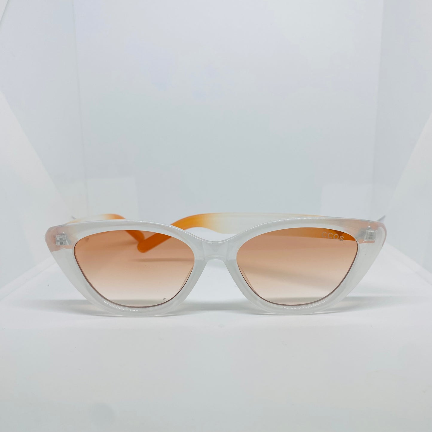 WHITE WITH ORANGE 