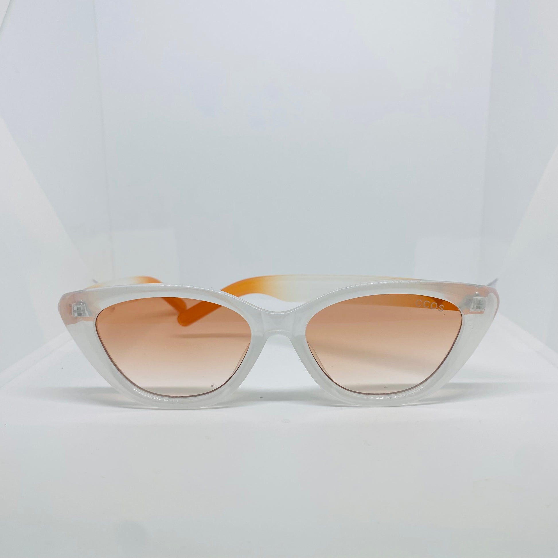 WHITE WITH ORANGE 