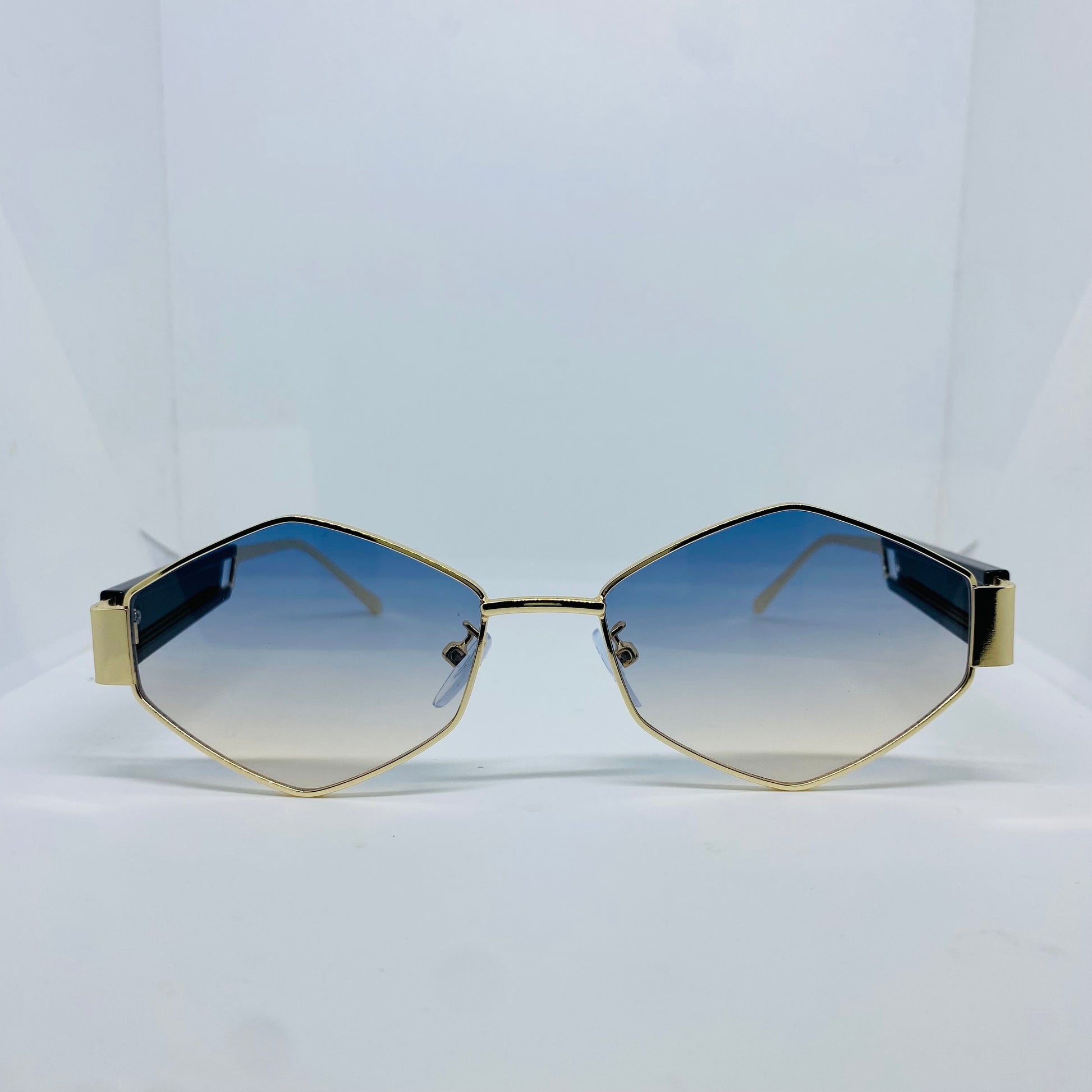 GOLD WITH BLUE