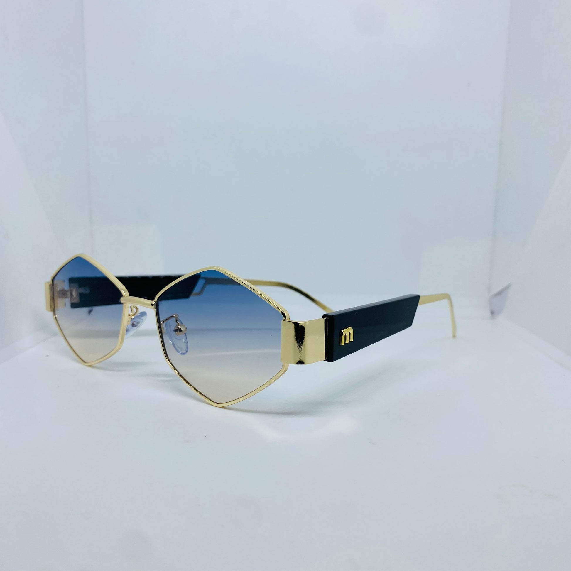 GOLD WITH BLUE