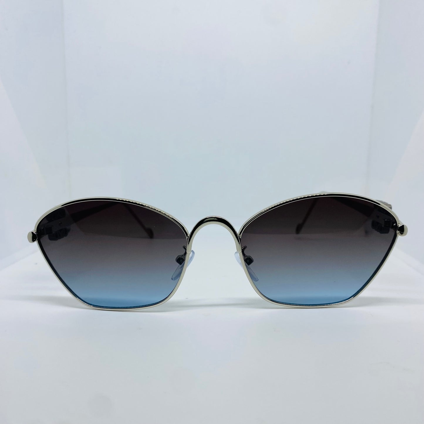 SILVER WITH BLUE