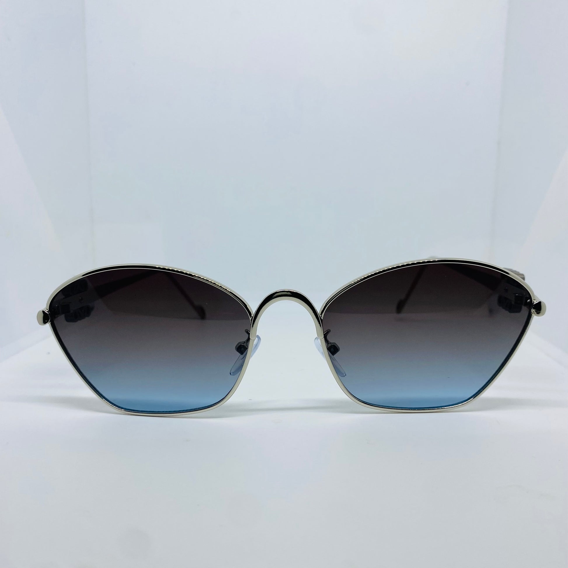 SILVER WITH BLUE