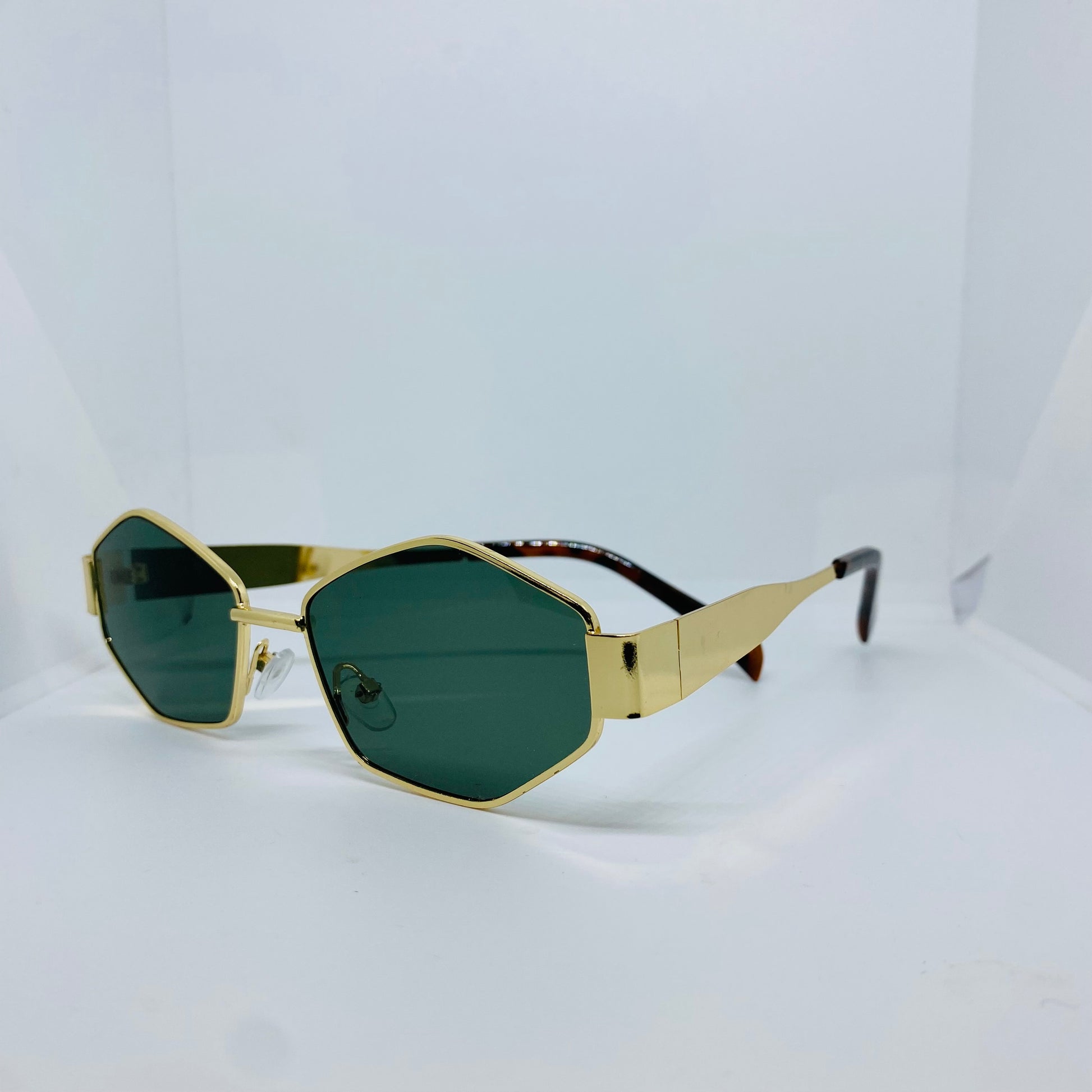 GOLD WITH GREEN