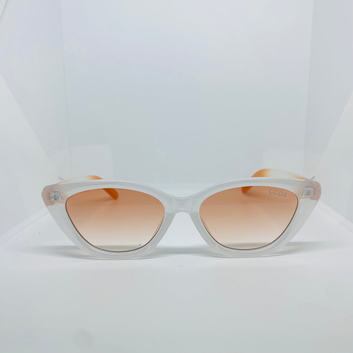WHITE WITH ORANGE 