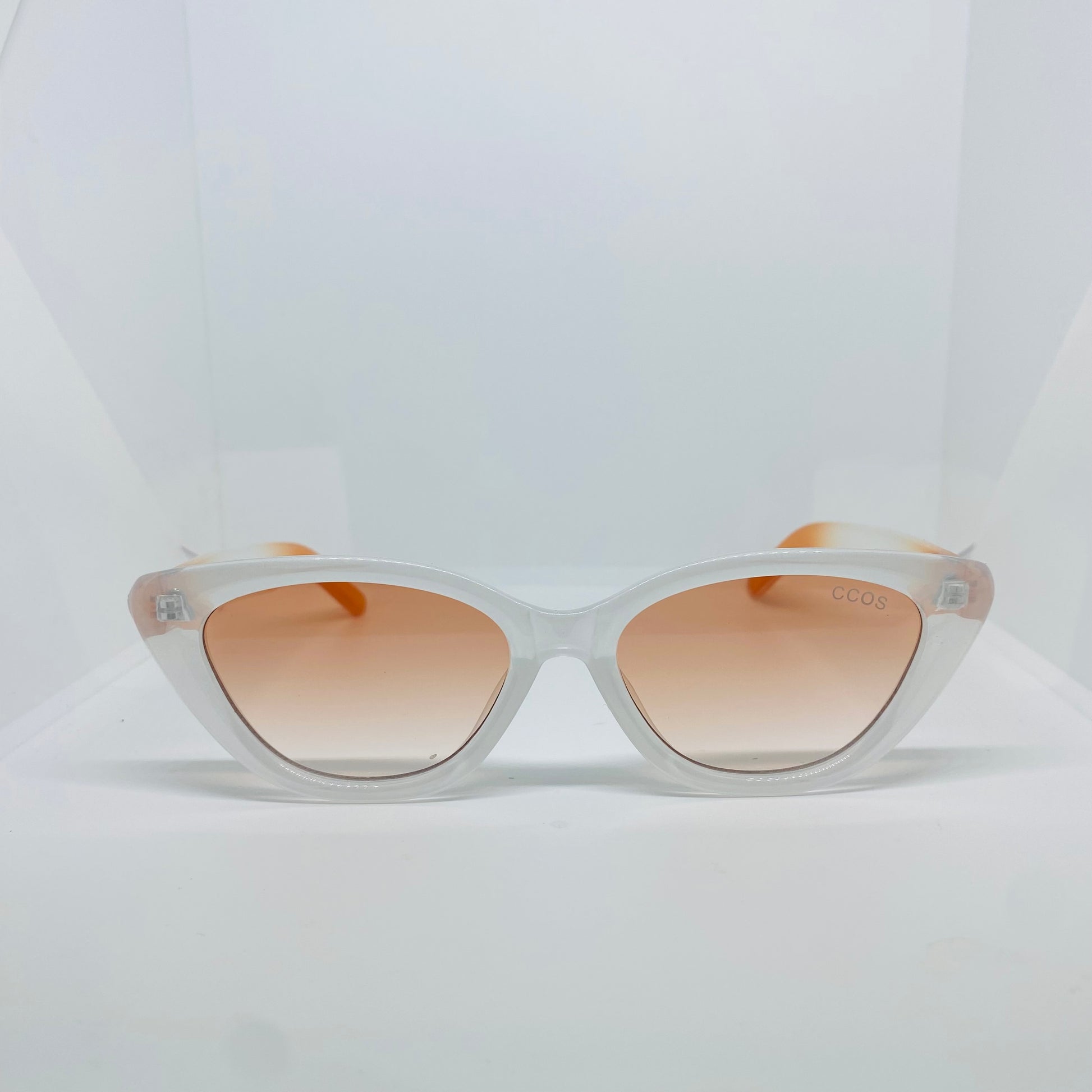 WHITE WITH ORANGE 