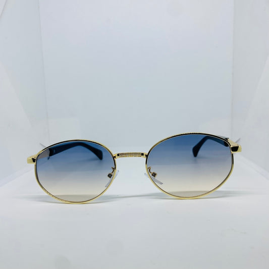 GOLD WITH BLUE