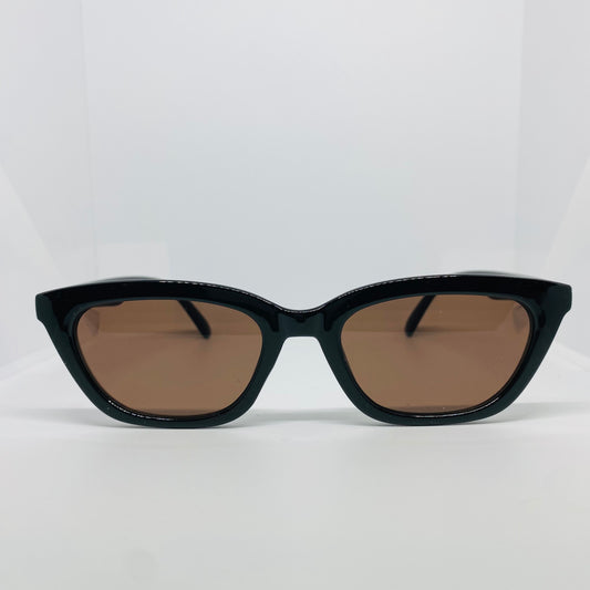BLACK WITH BROWN