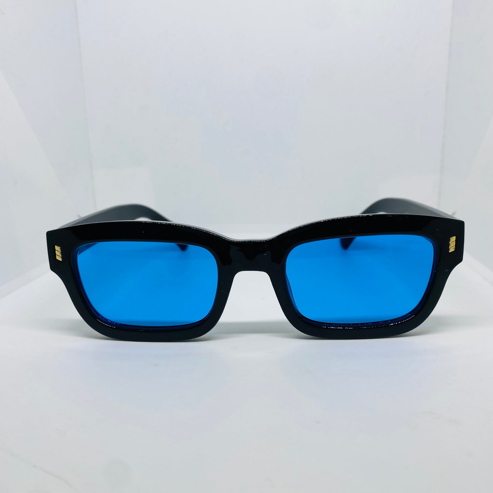 BLACK WITH BLUE